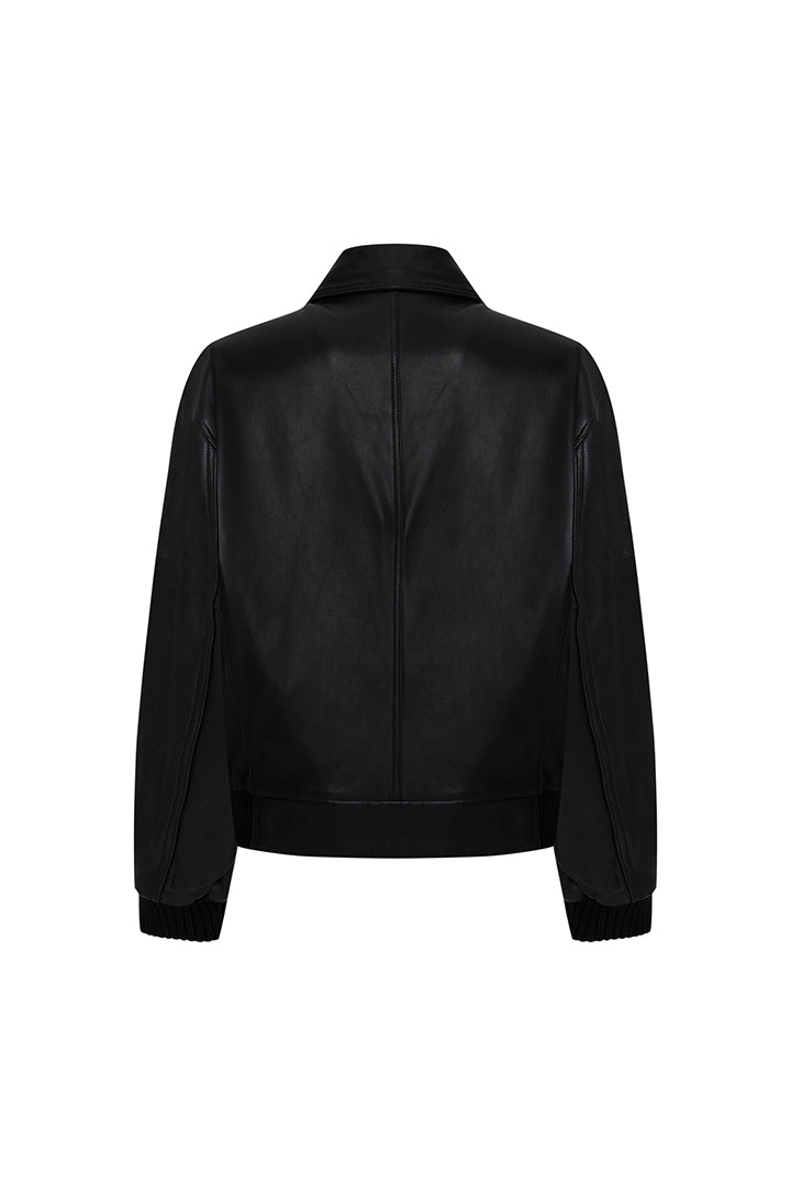Boomerang Deri Bomber Ceket