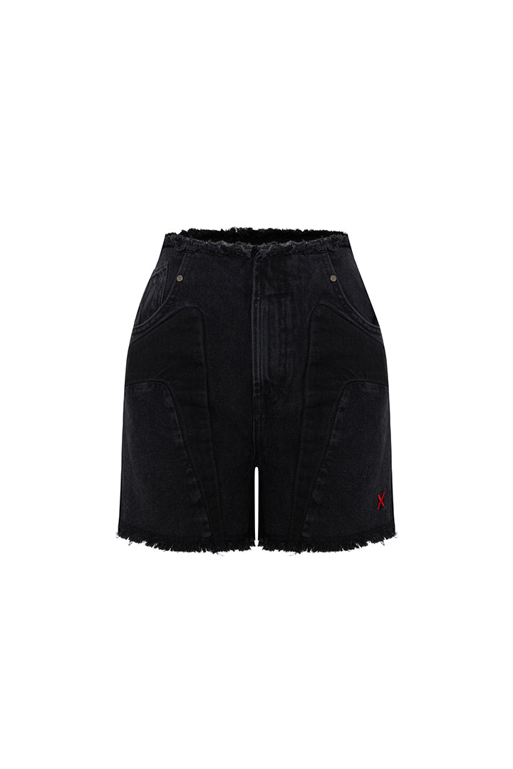 Boomerang Yüksek Bel Jean Şort