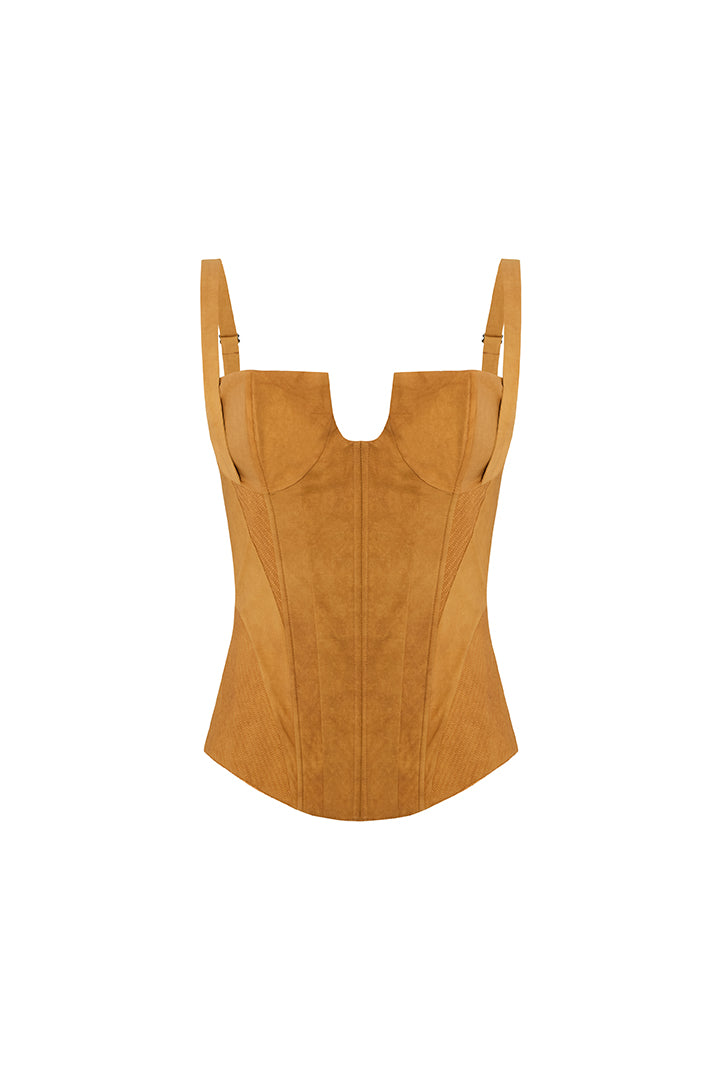 CORSET TOP - ORANGE