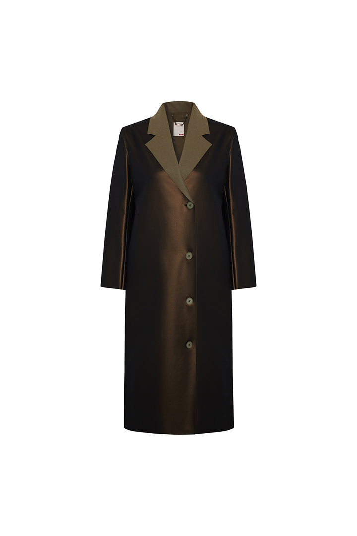 Wool Blend Paper Women's Coat