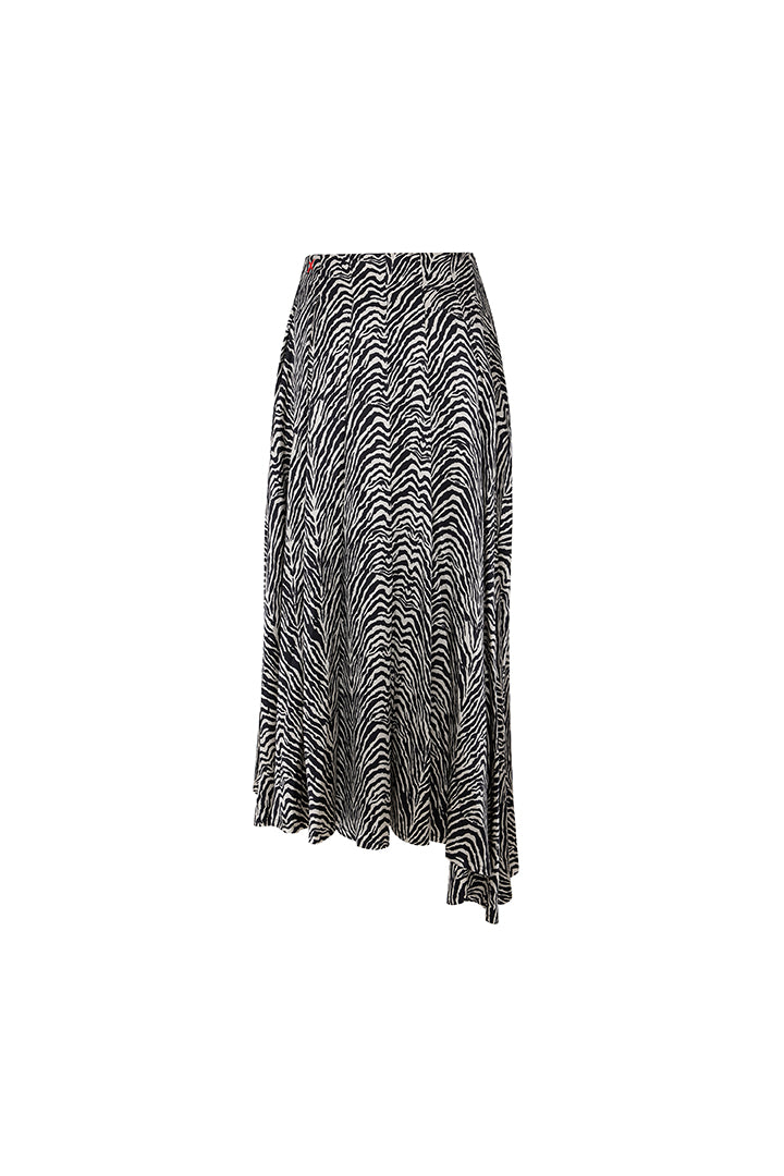 Day To Night In La Zebra Long Skirt