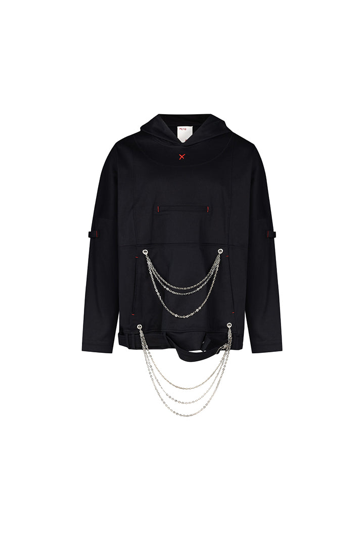 Free Heaven Zincir Detaylı Hoodie